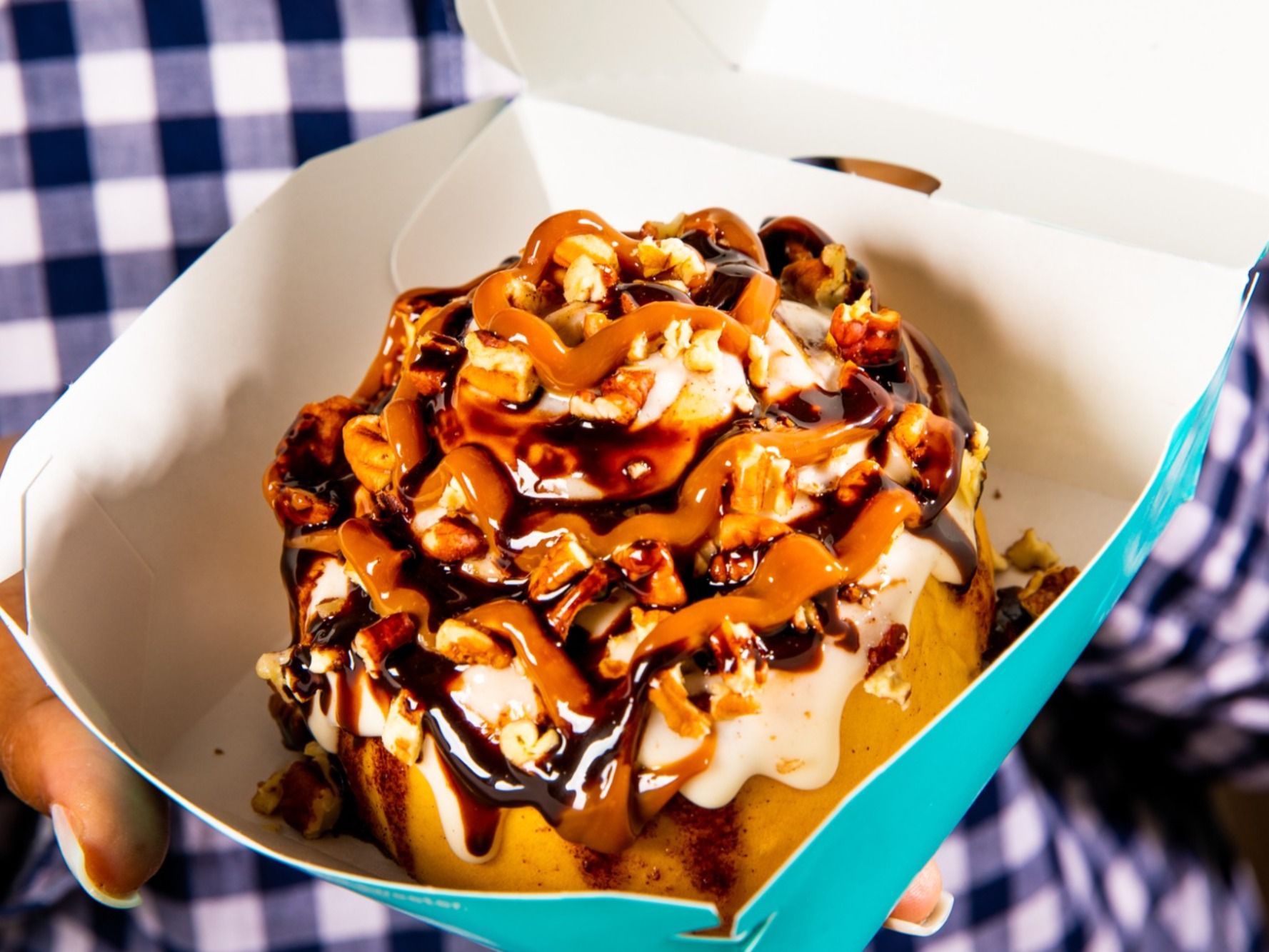 Cinnabon Roll Caramel And Nuts