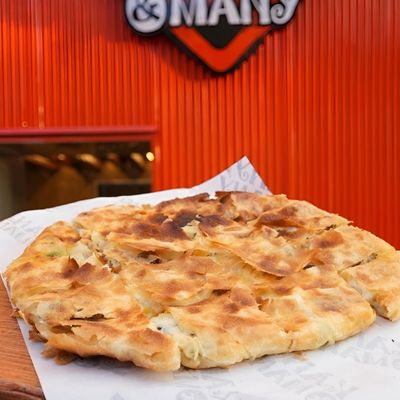 Spinach pie with chicken