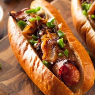 Sausage sandwich
