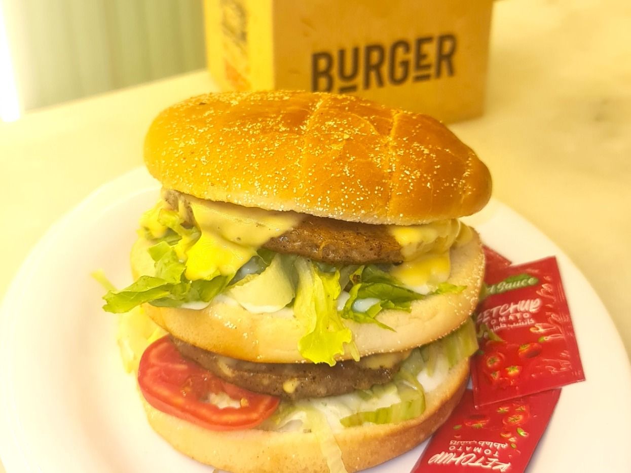 Double Beef Burger Sandwich