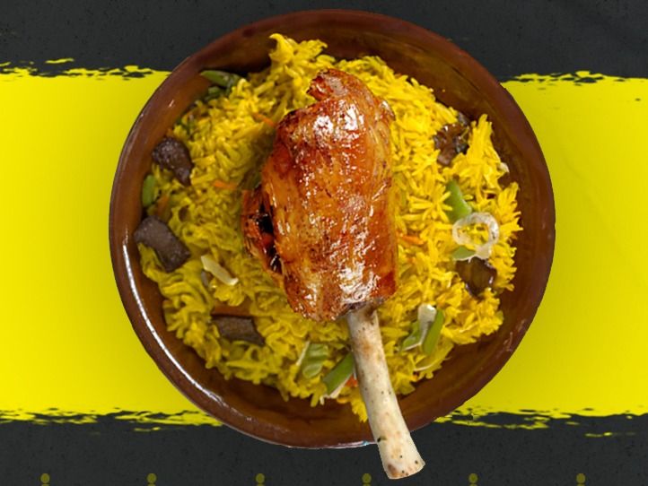 Shank With Rice Dish Plain