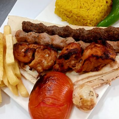 Large Charcoal Grilled Chicken Kofta Meal