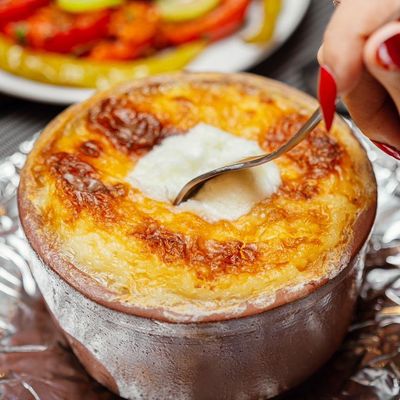 Oven Baked Rice With Veal Tajine