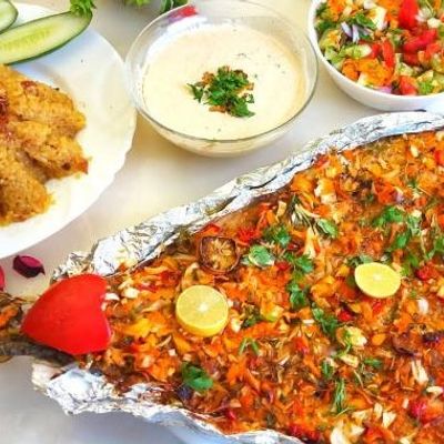 Grilled Singari Mullet Meal