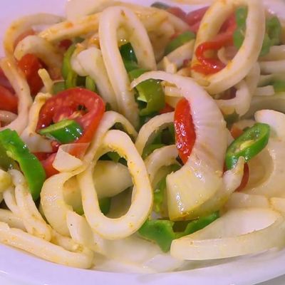 Grilled calamari
