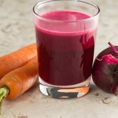 Beetroot and carrot juice
