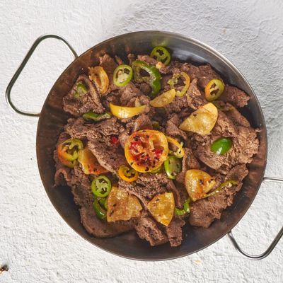 Pickled Lemons with Safflower liver pan