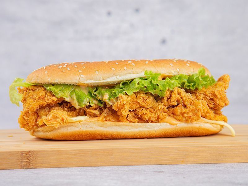 Crispy Chicken With French Bread