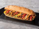 Chicken Fajita With French Bread .