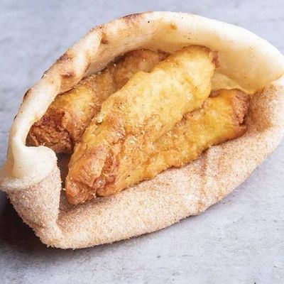 Fish fillet loaf or squid