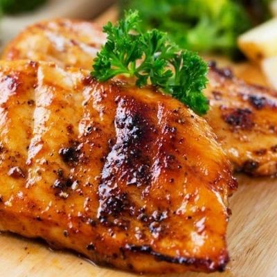 Grilled chicken breasts