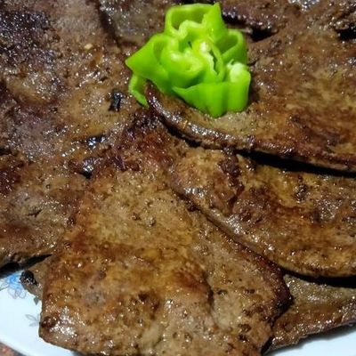 وجبة كبدة بلدي مشوية
