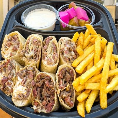 Arabic double Shawerma meal