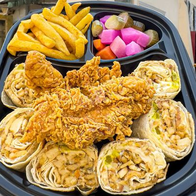 Chicken Arabic Shawarma With Crespe