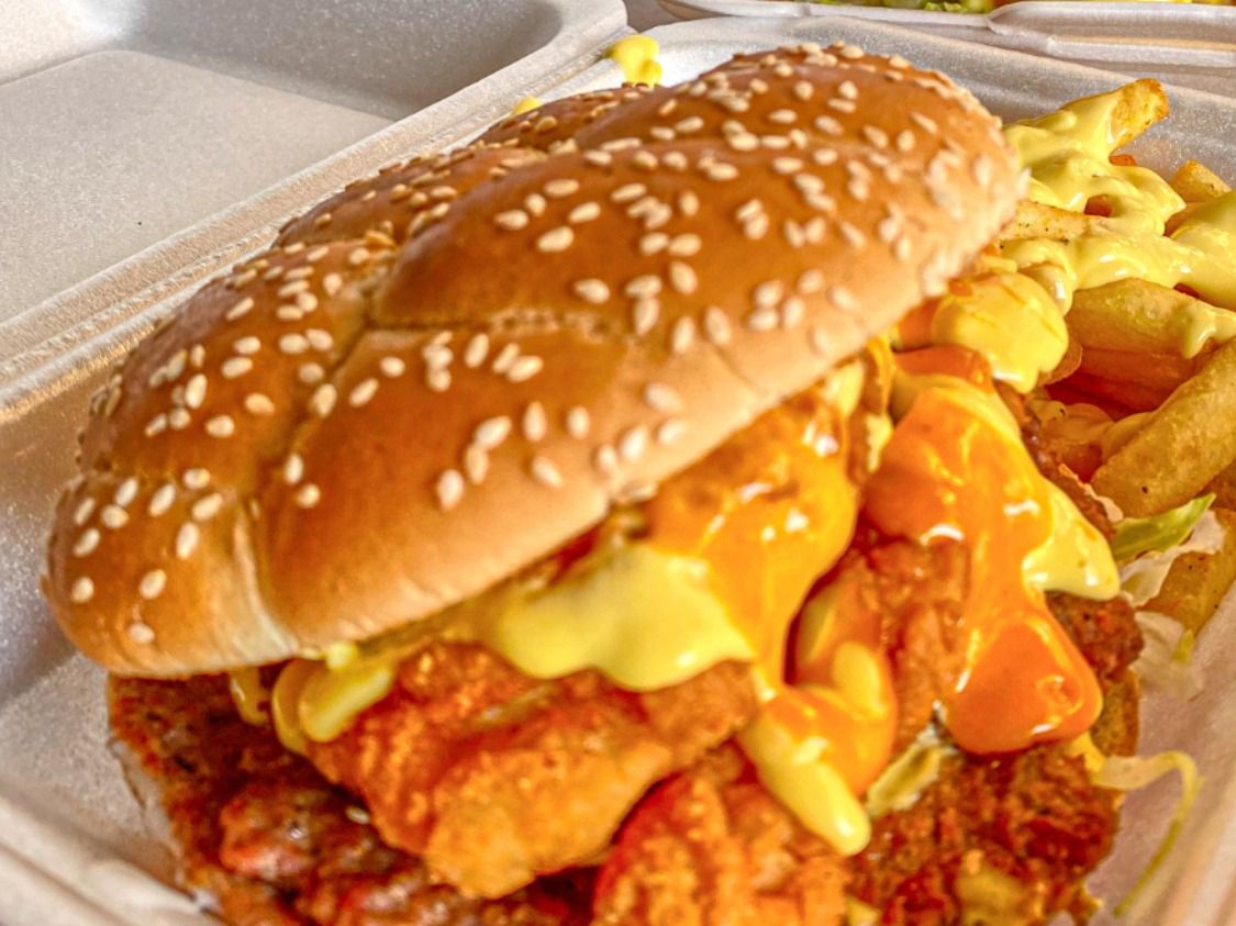 Chicken and Beef Smash With Fries
