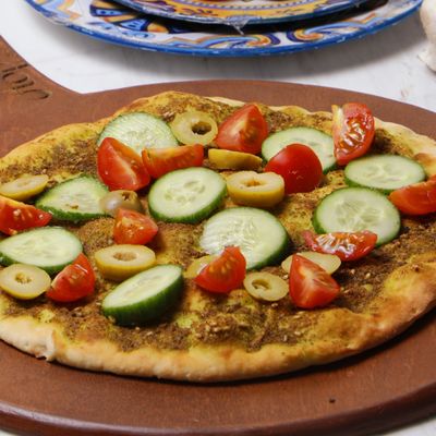 Thyme and Greens Flatbread