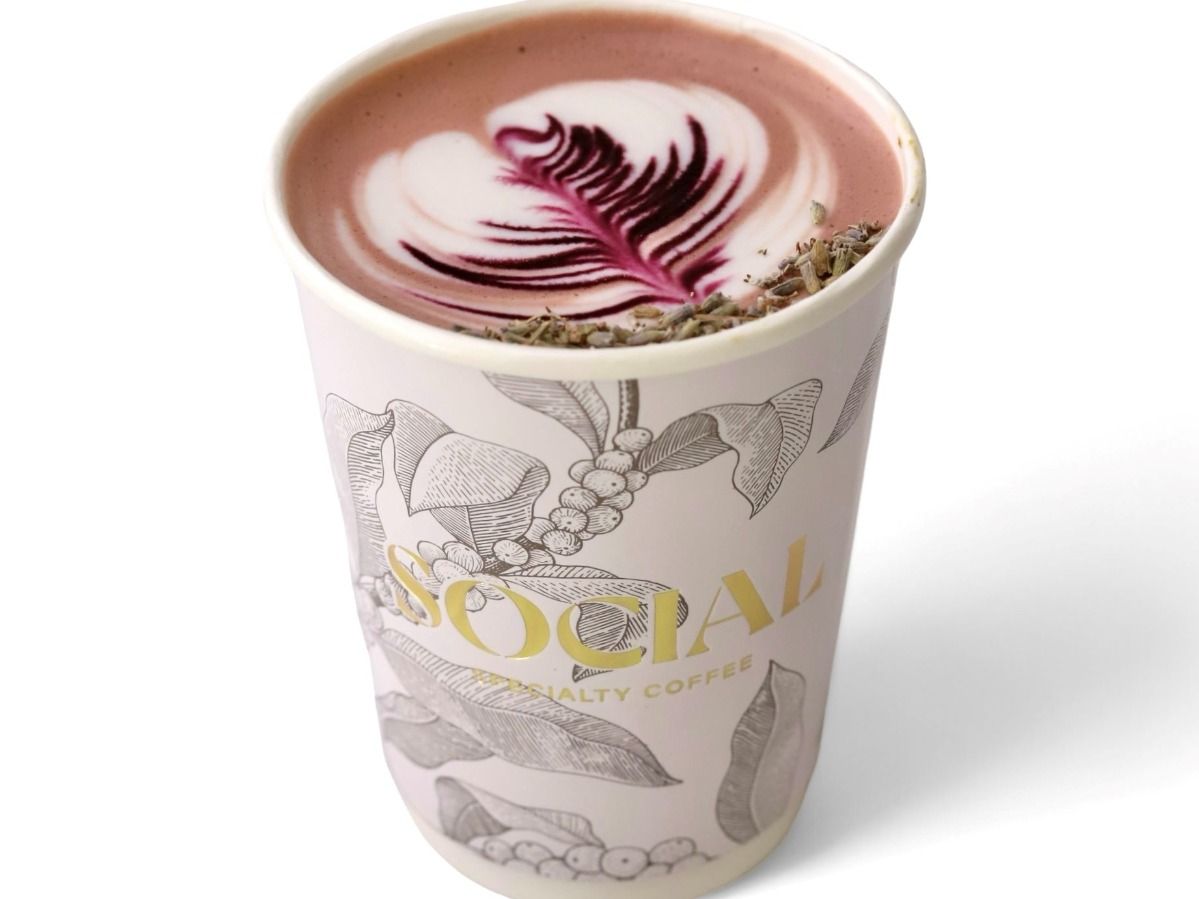 Hot Lavender Latte