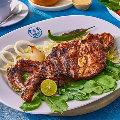 Charcoal grilled chicken meal
