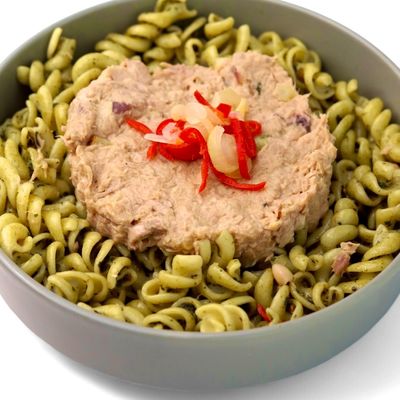 Tuna Fusilli Pesto Salad