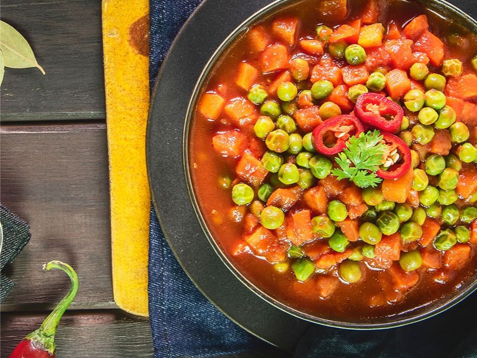 Plain Peas With Carrots Dish