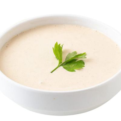 A Small Cup Of Tahini Salad