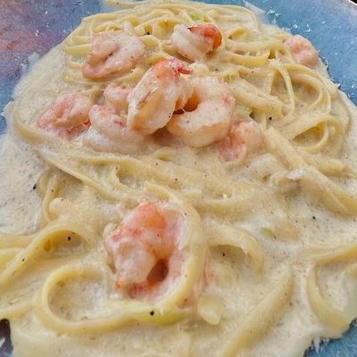 Pappardelle Shrimp pasta