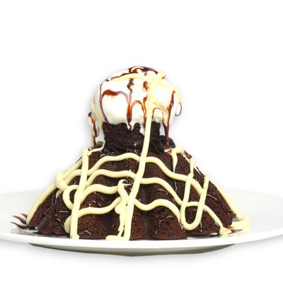 Molten Cake with Ice Cream