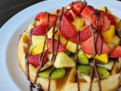Fruits Waffle