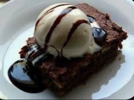 Brownies Cake Ice Cream