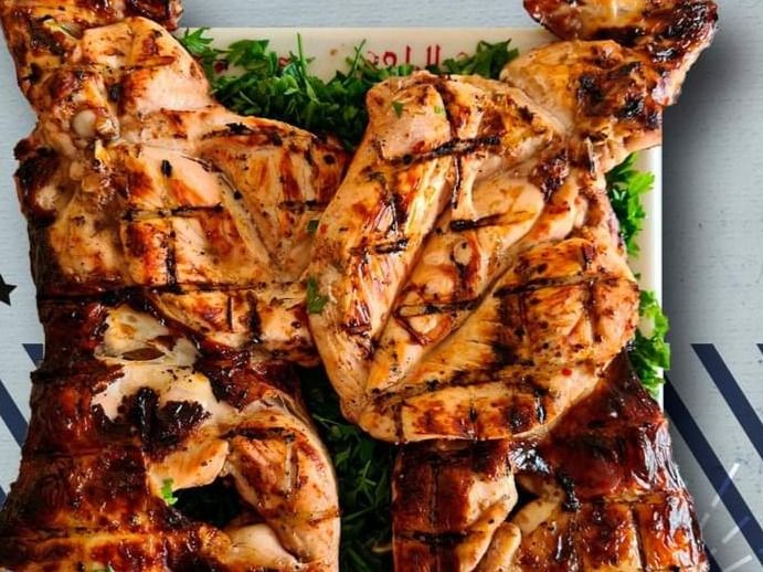 Grilled Chicken With Bread