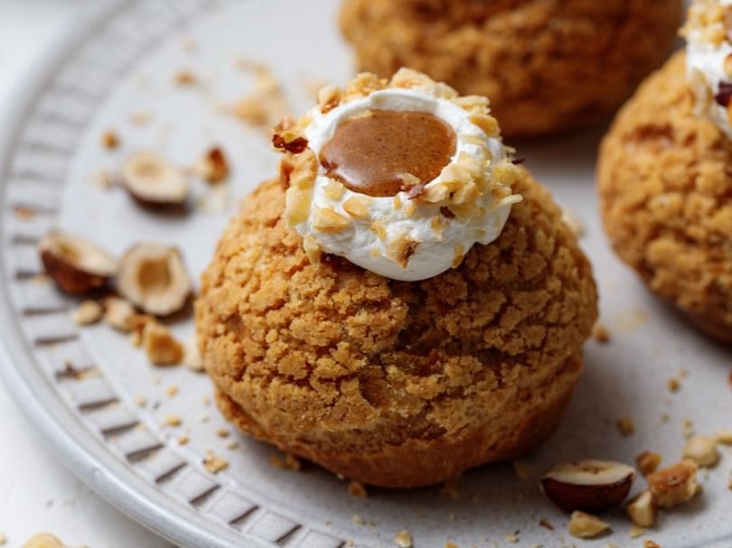Hazelnut Choux A La Creme