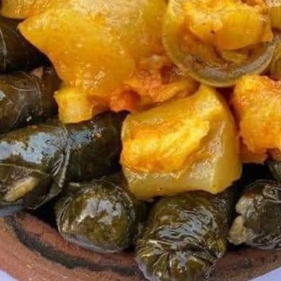 Vine Leaves Casserole With Knuckles