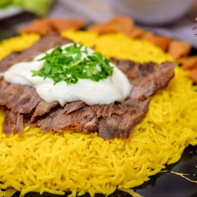 فتة شاورما لحم
