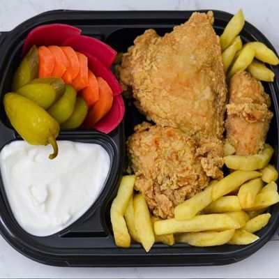 وجبة أفخاذ دجاج 3 قطع