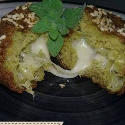 Large Hot Taameya Tablet Stuffed With Mozzarella Cheese