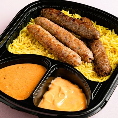 Mixed grilled kofta meal