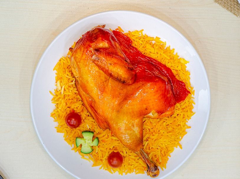 Half Mandi Chicken With Rice