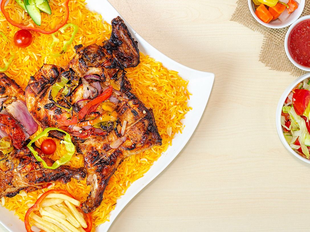 Whole Grilled Chicken With 2 Rice