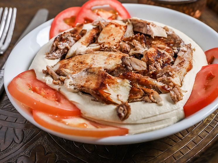 Hummus Meat Shawerma
