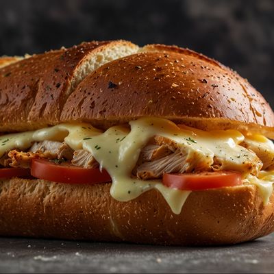 Chicken Pane With Cheese sandwich