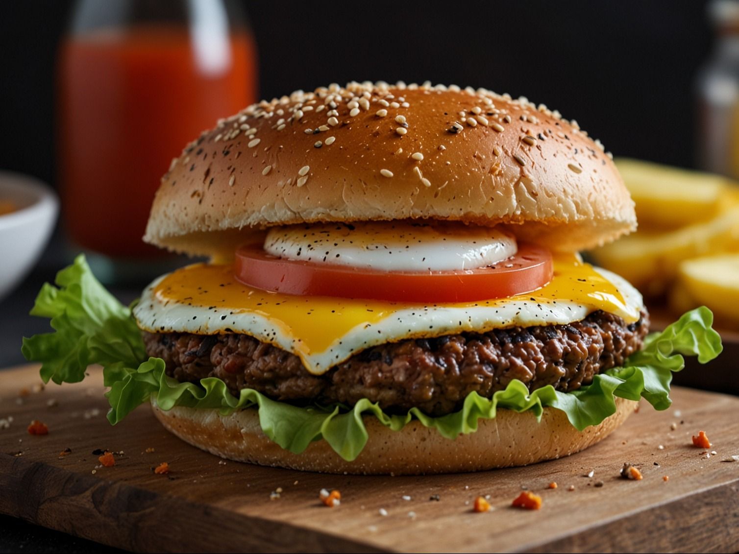 Egg Burger Sandwich
