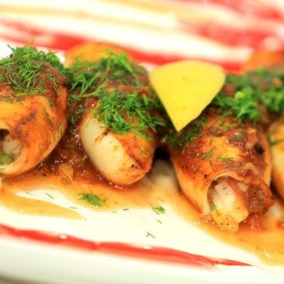 Stuffed Local Swiss Calamari