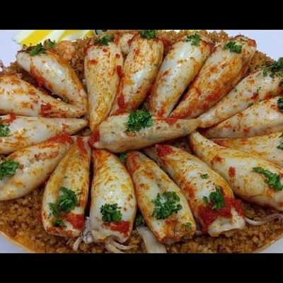 My Swiss Calamari Stuffed with Seafood