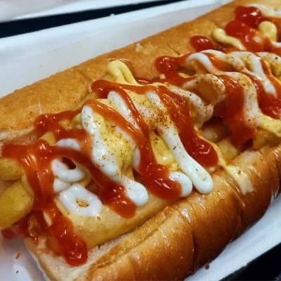 French cheese potato sandwich