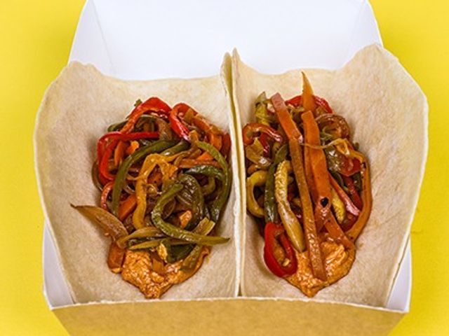 Hummus Veggie Tacos