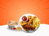 Fried Strips Meal 5 pcs with Coleslaw