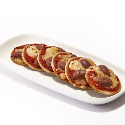 Oatmeal pizza bites are served frozen only.