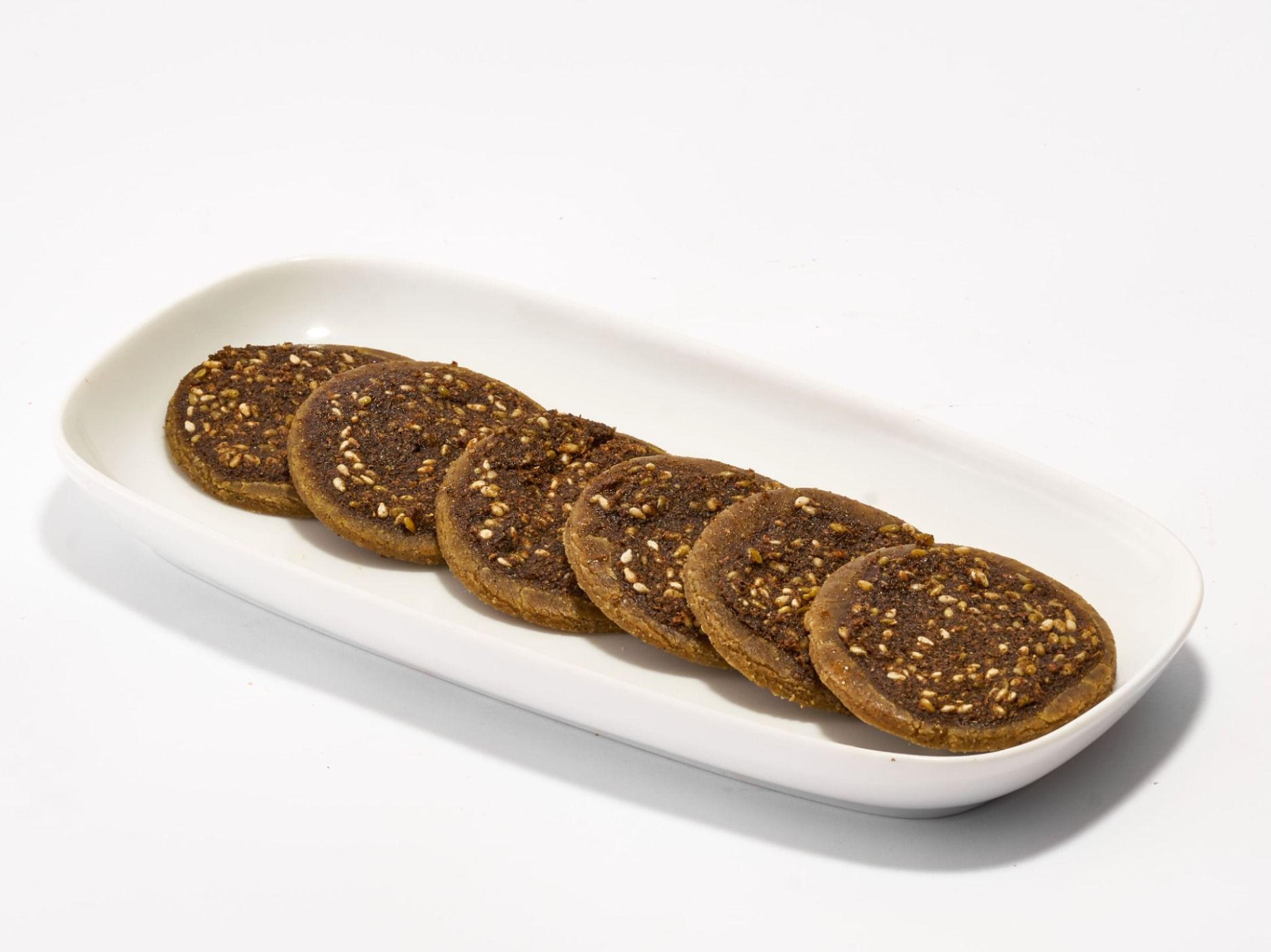 Frozen Keto Almond Flour Manakish Bites with Zaatar Ready to Heat