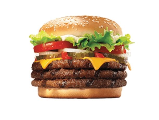 Triple Cheese Beef Burger