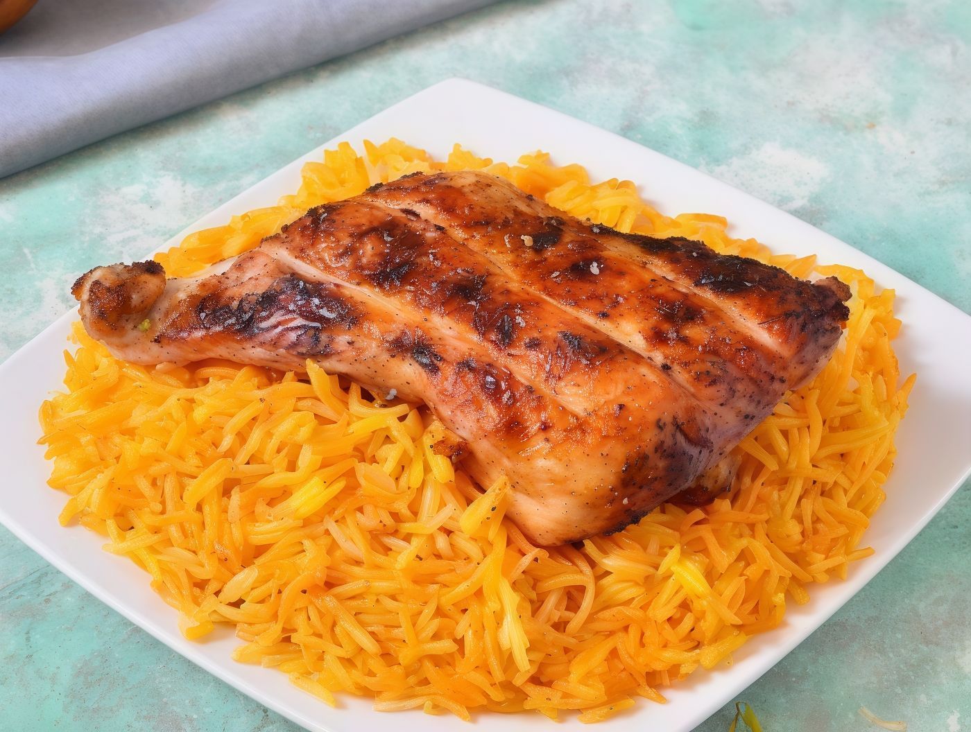A Quarter Grilled Chicken
